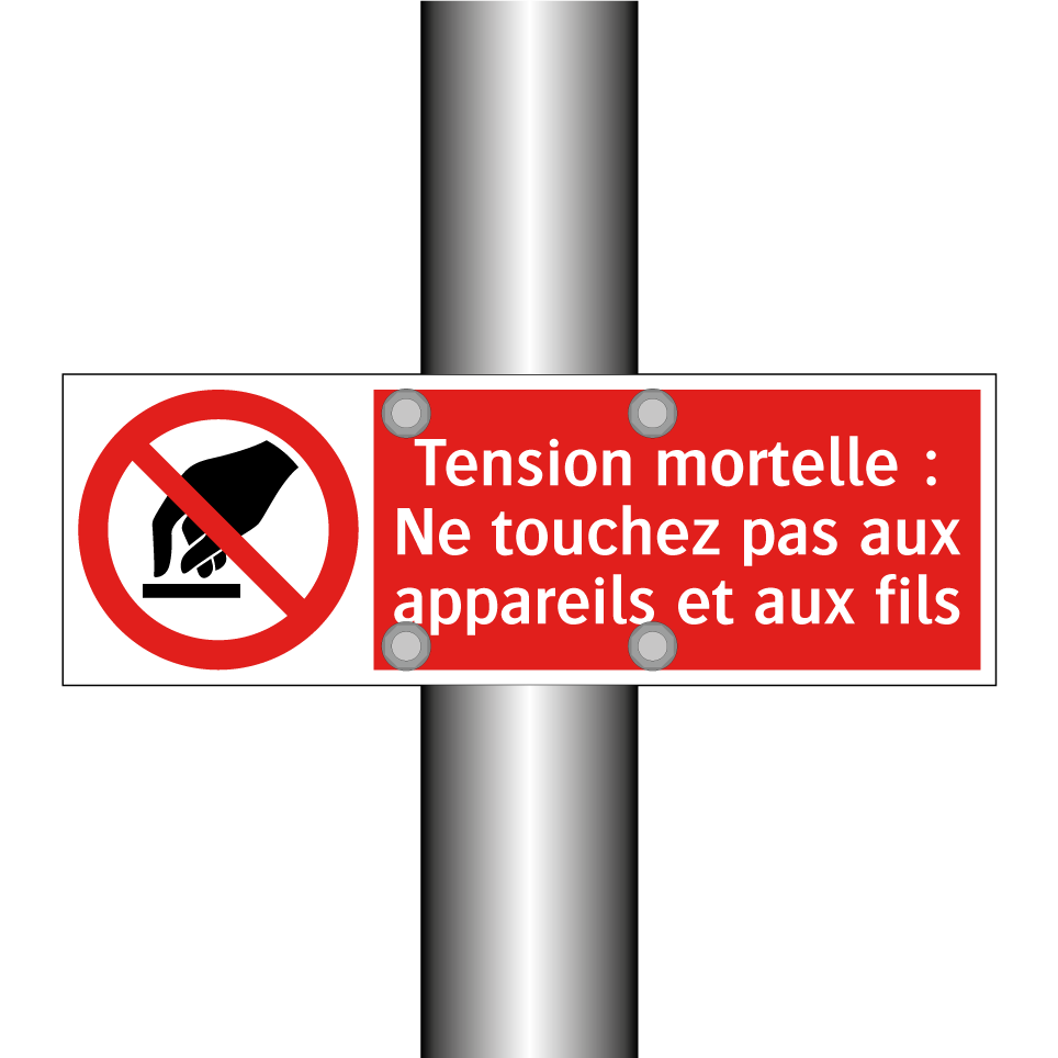 Tension mortelle : Ne touchez pas aux appareils et aux fils
