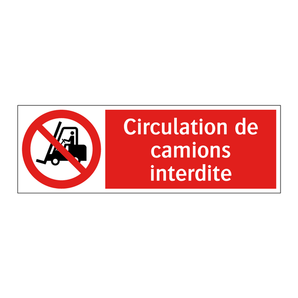 Circulation de camions interdite
