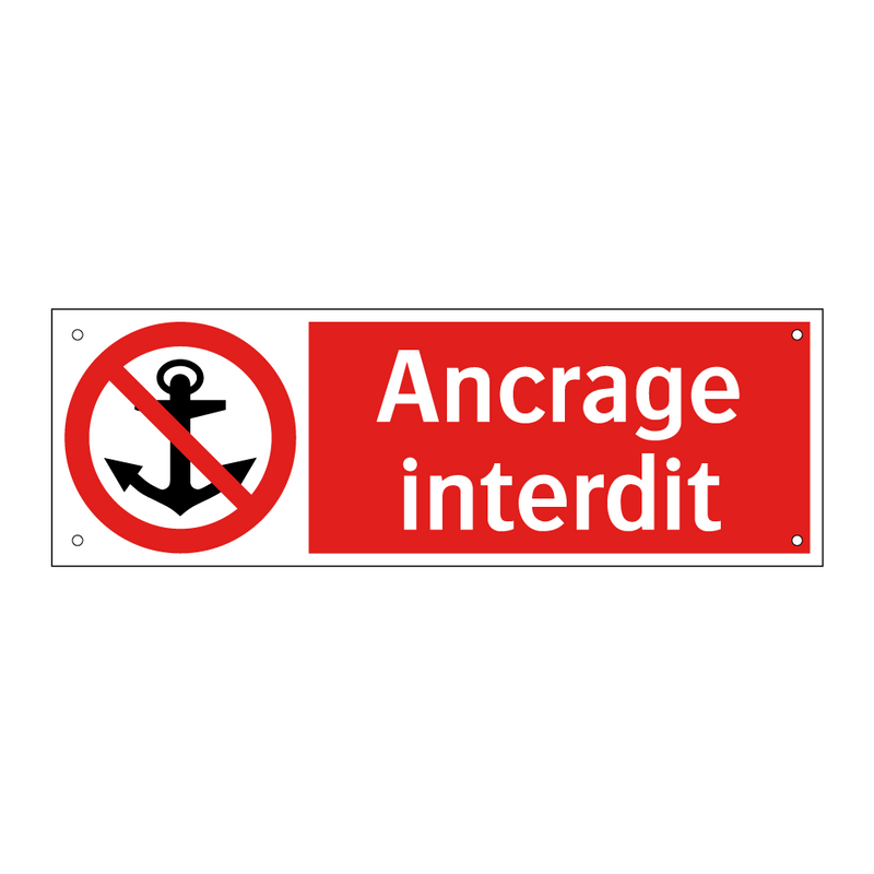 Ancrage interdit
