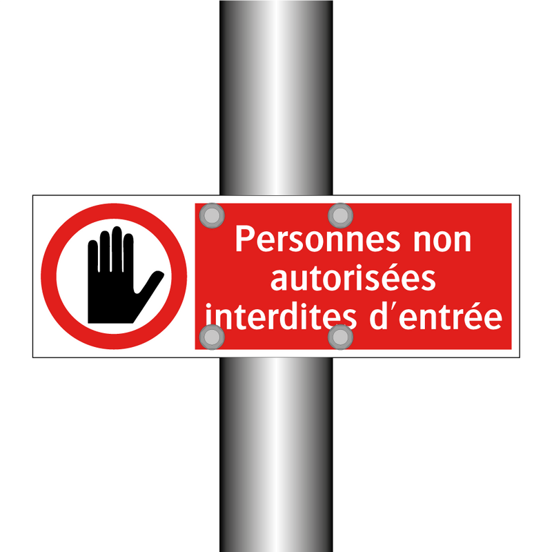 Personnes non autorisées interdites d'entrée