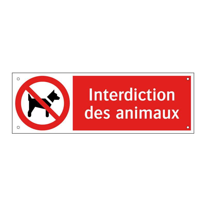 Interdiction des animaux