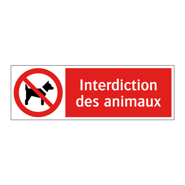 Interdiction des animaux