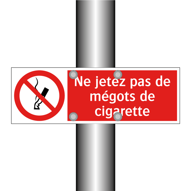 Ne jetez pas de mégots de cigarette
