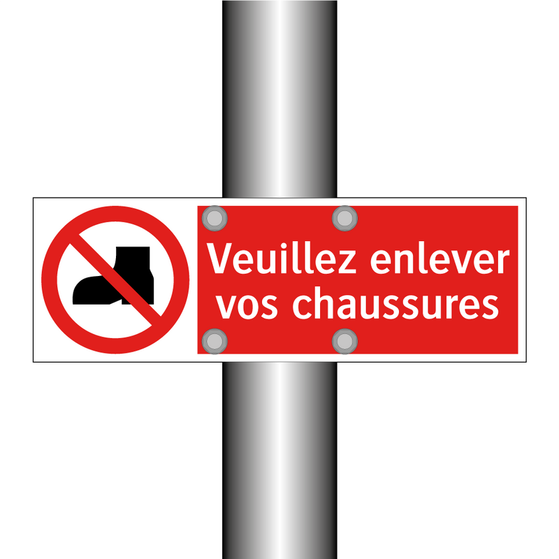 Veuillez enlever vos chaussures