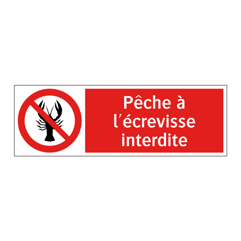 Pêche à l'écrevisse interdite