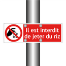 Il est interdit de jeter du riz