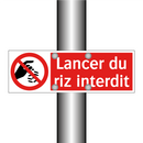 Lancer du riz interdit