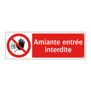 Amiante entrée interdite
