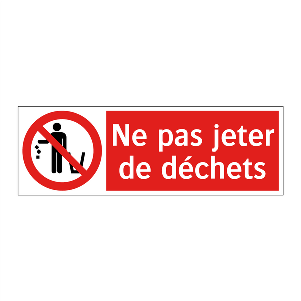 Ne pas jeter de déchets