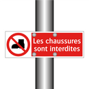 Les chaussures sont interdites