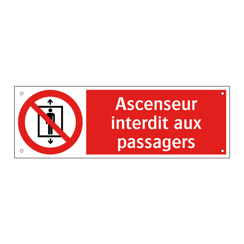 Ascenseur interdit aux passagers