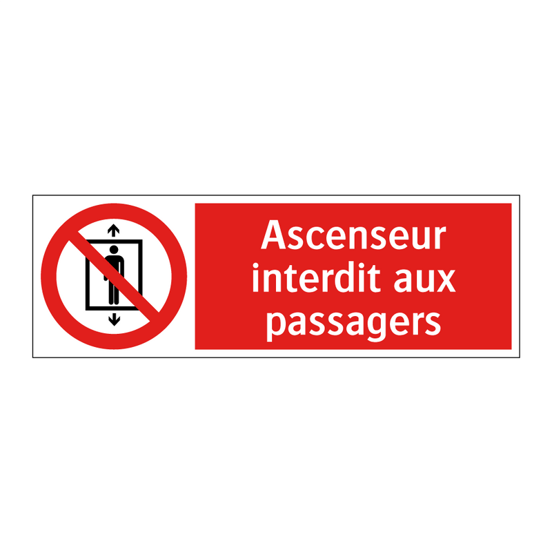 Ascenseur interdit aux passagers
