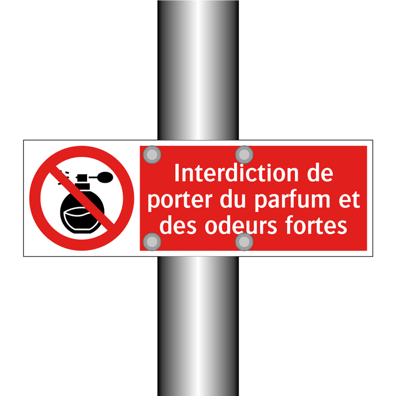 Interdiction de porter du parfum et des odeurs fortes