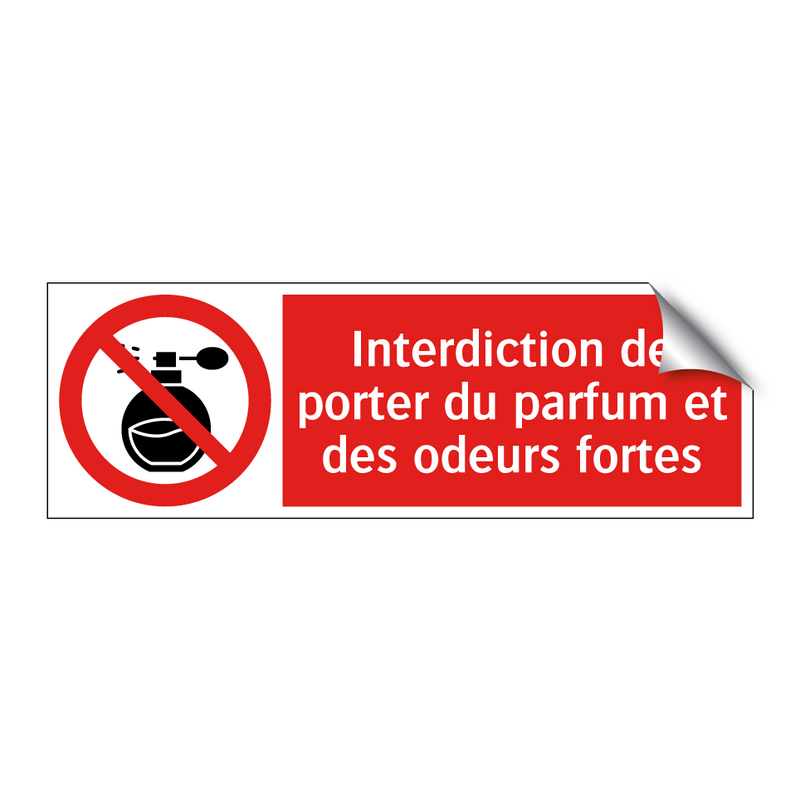 Interdiction de porter du parfum et des odeurs fortes