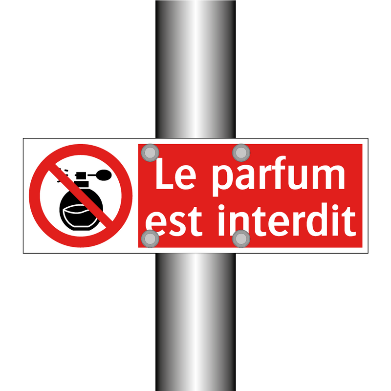 Le parfum est interdit