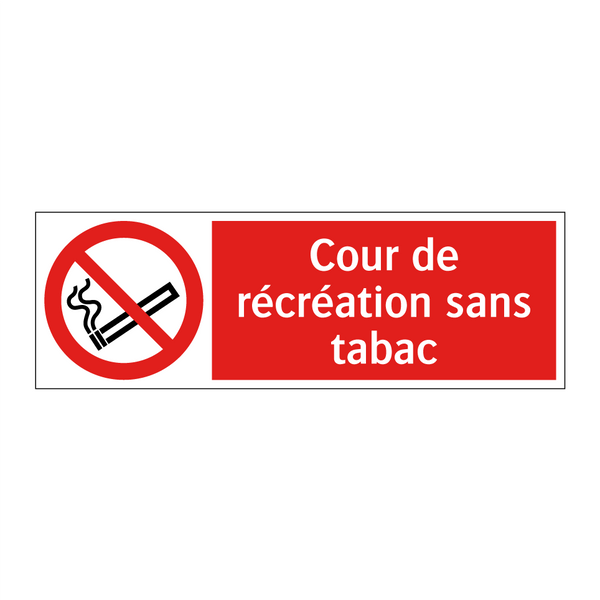 Cour de récréation sans tabac