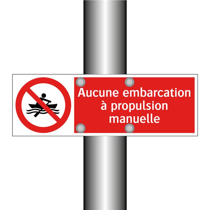 Aucune embarcation à propulsion manuelle
