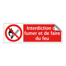 Interdiction de fumer et de faire du feu