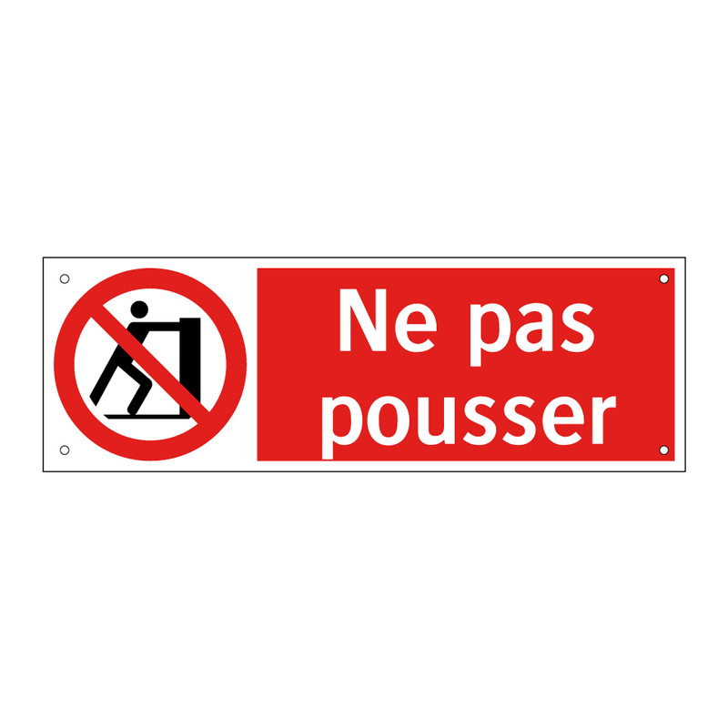 Ne pas pousser