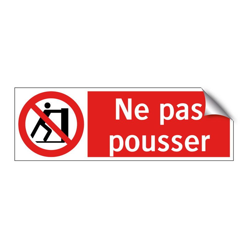 Ne pas pousser