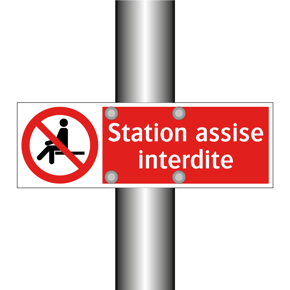 Station assise interdite