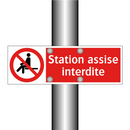 Station assise interdite