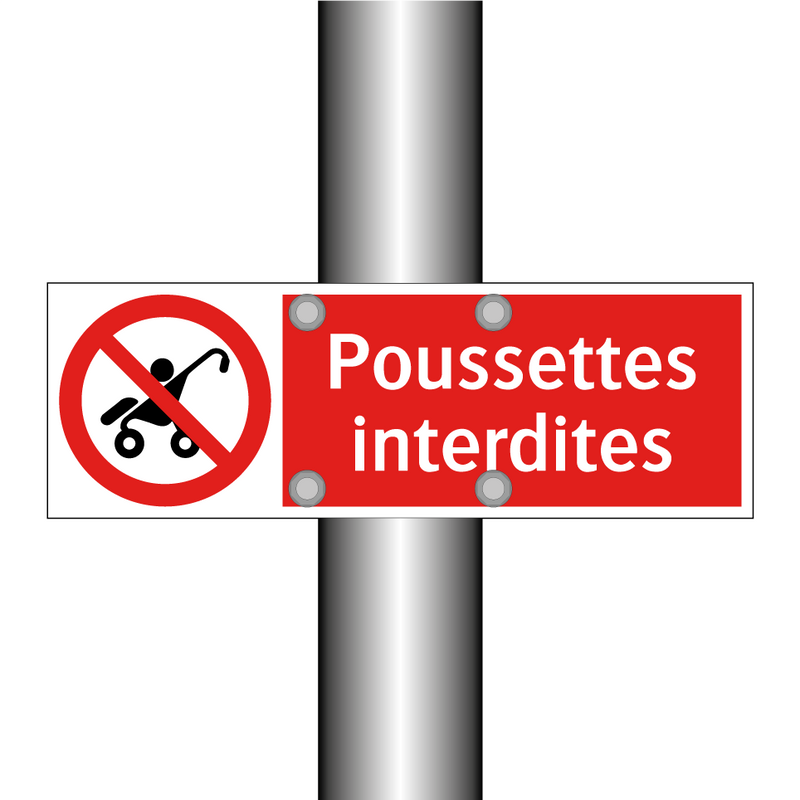 Poussettes interdites