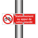 Stationnement ou appui de vélos interdit