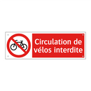 Circulation de vélos interdite