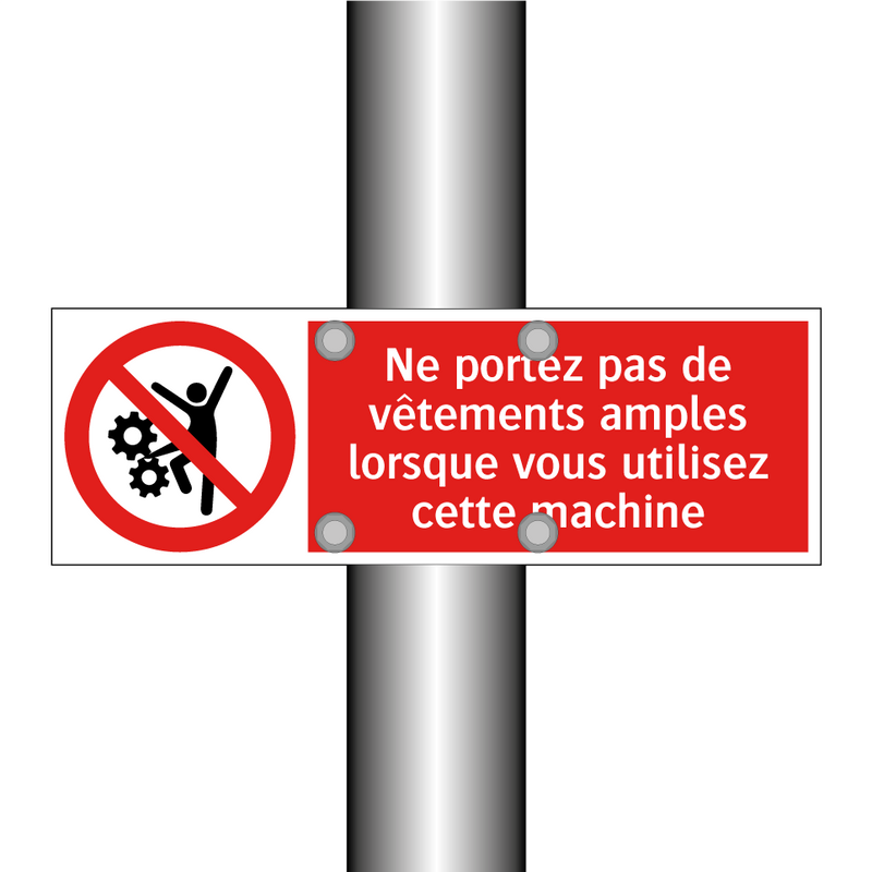 Ne portez pas de vêtements amples lorsque vous utilisez cette machine