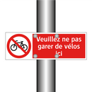Veuillez ne pas garer de vélos ici