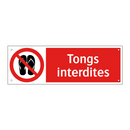 Tongs interdites