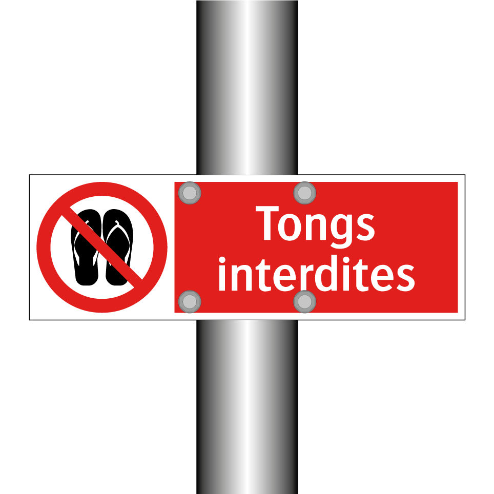 Tongs interdites