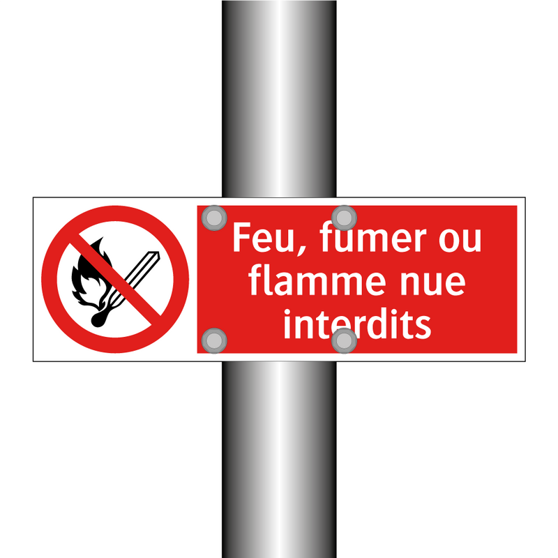 Feu, fumer ou flamme nue interdits