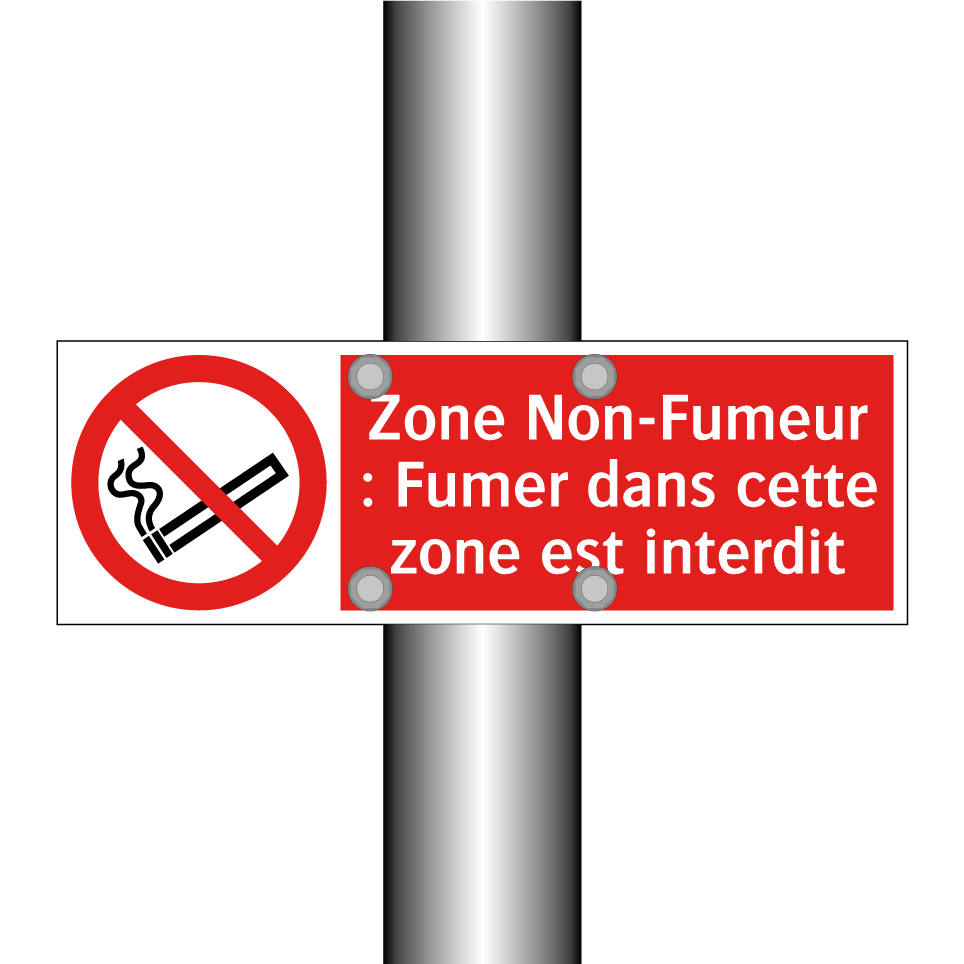 Zone Non-Fumeur : Fumer dans cette zone est interdit