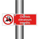 Chariots élévateurs interdits