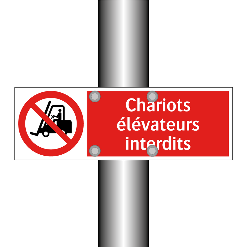 Chariots élévateurs interdits