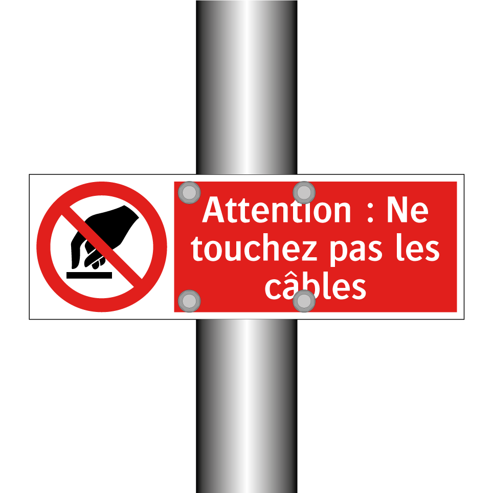 Attention : Ne touchez pas les câbles