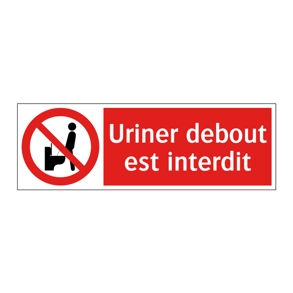 Uriner debout est interdit