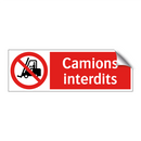 Camions interdits