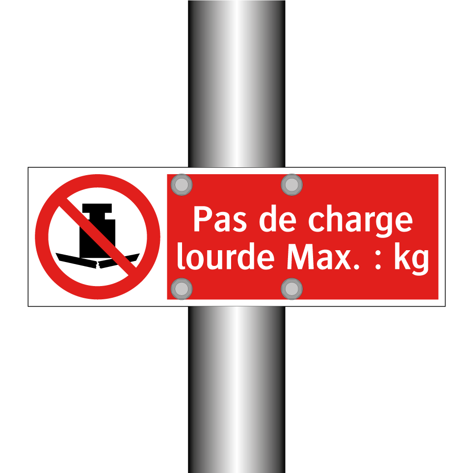 Pas de charge lourde Max. : kg