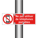 Ne pas utiliser de téléphones portables