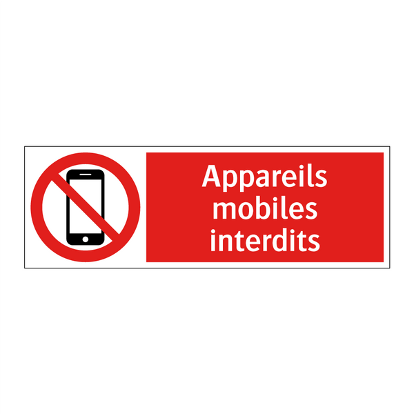 Appareils mobiles interdits