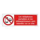 Les téléphones portables et les téléavertisseurs sont interdits sur ce site.