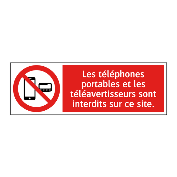 Les téléphones portables et les téléavertisseurs sont interdits sur ce site.