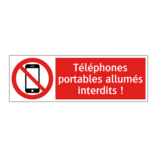 Téléphones portables allumés interdits !