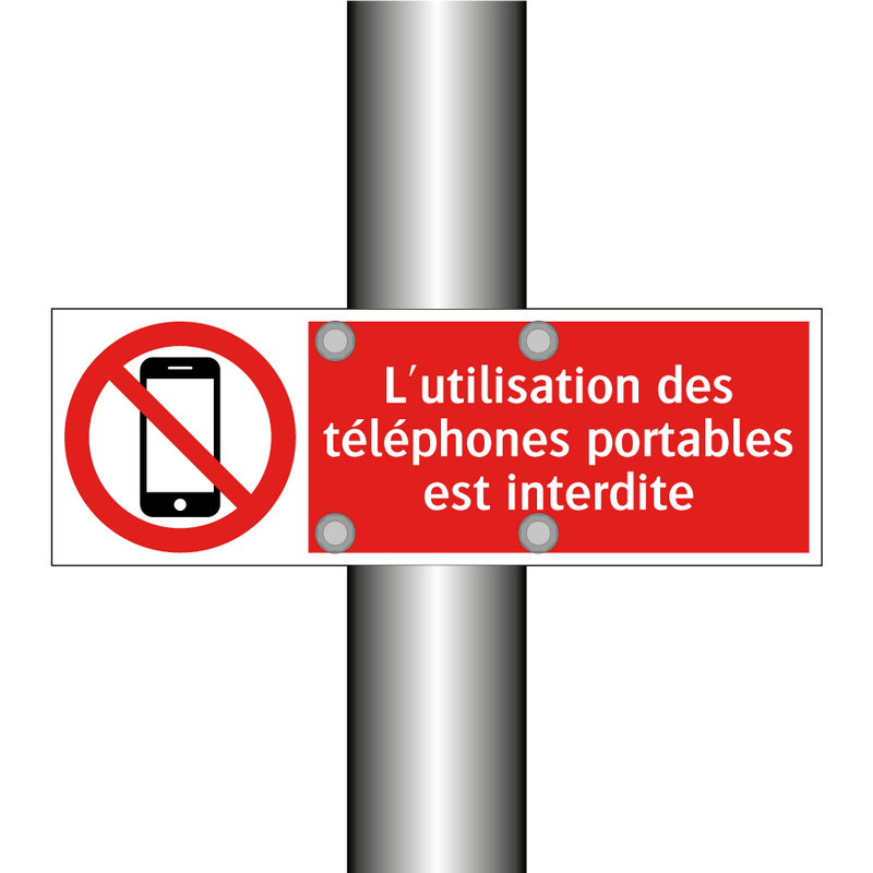 L'utilisation des téléphones portables est interdite