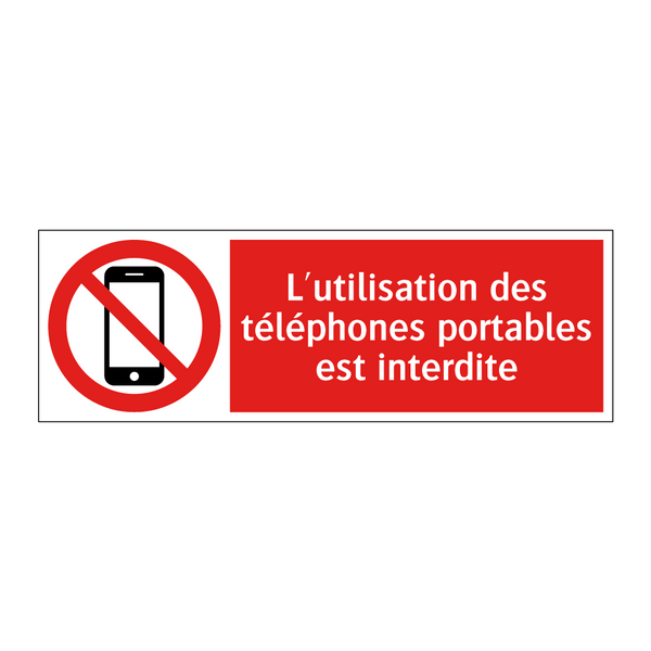 L'utilisation des téléphones portables est interdite
