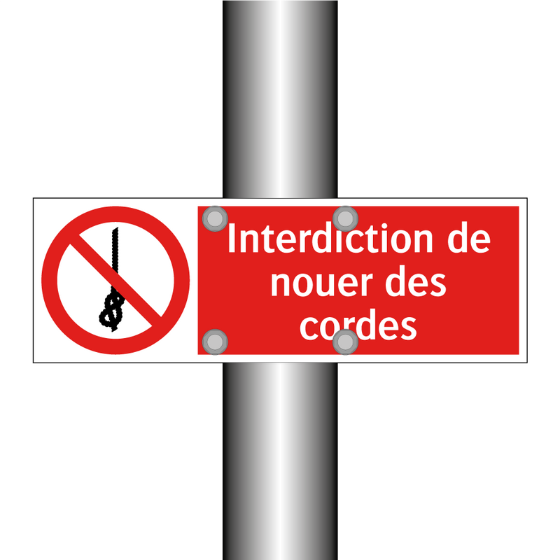 Interdiction de nouer des cordes