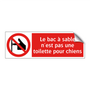 Le bac à sable n'est pas une toilette pour chiens